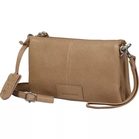    Kožená bočná taška Burkely Soft Skylar sivobiela, crossbody