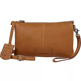    Kožená bočná taška Burkely Soft Skylar sivobiela, crossbody