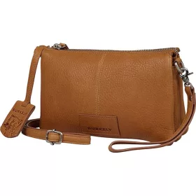    Kožená bočná taška Burkely Soft Skylar sivobiela, crossbody