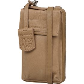    Kožený držiak na telefón Burkely Soft Skylar hnedý, peňaženka