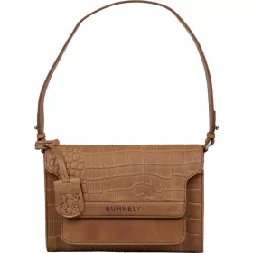    Burkely Casual koňaková dámska kožená kabelka cez rameno Cayla 23 x 15,5 cm