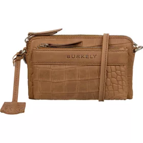    Burkely Casual Cayla koňaková dámska kožená mini taška cez rameno 18 x 11 cm