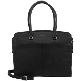    Burkely Cool Colbie sivobiela dámska kožená taška na notebook cez rameno 15,6" 40 x 33 cm