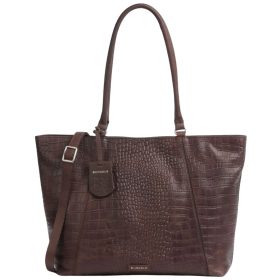    Burkely Cool Colbie koňaková hnedá dámska kožená taška na notebook cez rameno 15,6" 37 x 32 cm