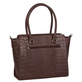    Burkely Cool Colbie sivobiela krokokožená kabelka cez rameno 30 x 25 cm