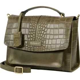    Burkely Cool Colbie koňaková hnedá kabelka z kroko kože s popruhom cez rameno 25 x 19 cm