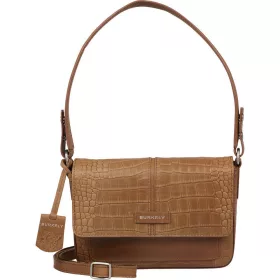    Burkely Cool Colbie koňaková hnedá croco dámska kožená taška cez rameno 22 x 16 cm