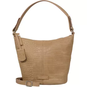    Burkely Cool Colbie béžová croco dámska kožená taška cez rameno, kabelka 27 x 20 cm