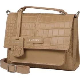    Burkely Cool Colbie béžová kabelka z kroko kože s popruhom cez rameno 20 x 15 cm