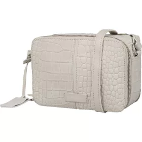    Burkely Cool Colbie sivobiela croco dámska kožená bočná taška, crossover 20 x 15 cm