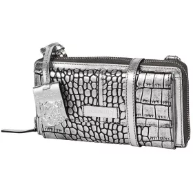    Burkely Cool Colbie koňaková hnedá croco dámska kožená mobilná peňaženka s popruhom cez rameno 20 x 11 cm