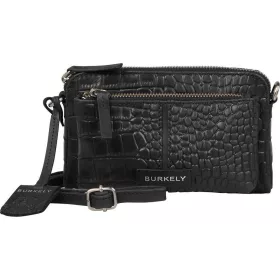    Burkely Cool Colbie čierna croco dámska kožená mini kabelka do boku 19 x 15 cm