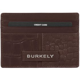    Kožené puzdro na kreditné karty Burkely COOL COLBIE v čiernej farbe, 10 × 8 cm