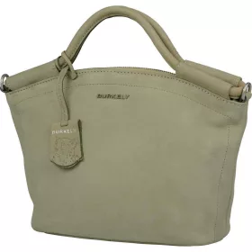    Burkely Still Selene bledozelená nubuková dámska kožená kabelka crossover 31 x 20 cm