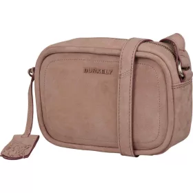    Burkely Still Selene svetlofialová nubuková dámska kožená taška cez rameno 20 x 13,5 cm