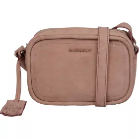    Burkely Still Selene svetlofialová nubuková dámska kožená taška cez rameno 20 x 13,5 cm