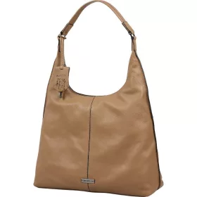    Dámska kožená kabelka cez rameno Burkely Mystic Maeve taupe