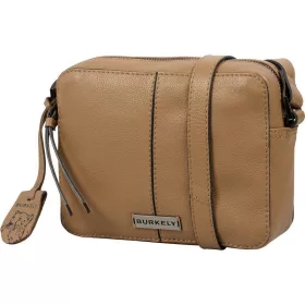    Dámska kožená mini taška cez rameno Burkely Mystic Maeve taupe