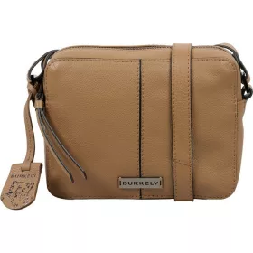    Dámska kožená mini taška cez rameno Burkely Mystic Maeve taupe