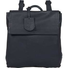    Burkely Lush Lucy tmavomodrý dámsky kožený konvertibilný batoh, taška cez rameno 32 x 30 cm