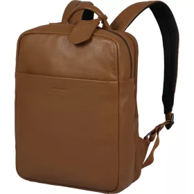    Burkely Lush Lucy koňakovo hnedý dámsky kožený batoh s držiakom na notebook 14" 37 x 28 cm