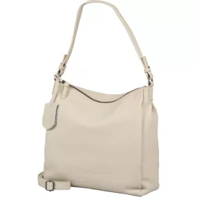   Burkely Lush Lucy sivobiela dámska kožená taška cez rameno 30 x 30 cm