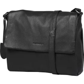    Čierna dámska bočná kožená kabelka Burkely Lush Lucy, crossbody 25 x 20 cm