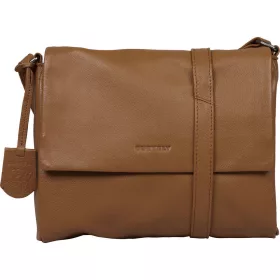    Burkely Lush Lucy koňakovo hnedá dámska kožená bočná kabelka crossbody 25 x 20 cm