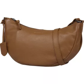    Burkely Lush Lucy koňakovo hnedá dámska kožená bočná kabelka crossbody 30 x 15 cm