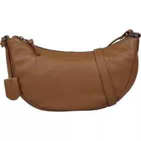    Burkely Lush Lucy koňakovo hnedá dámska kožená bočná kabelka crossbody 30 x 15 cm