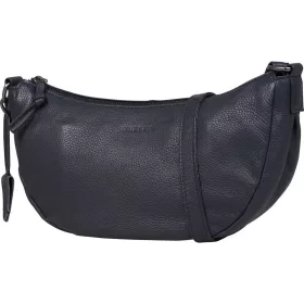    Dámska bočná kožená kabelka Burkely Lush Lucy tmavomodrá, crossbody 30 x 15 cm