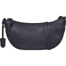    Dámska bočná kožená kabelka Burkely Lush Lucy tmavomodrá, crossbody 30 x 15 cm