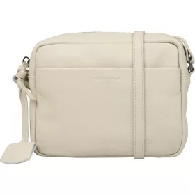    Burkely Lush Lucy sivobiela dámska kožená bočná kabelka crossbody 20 x 17 cm