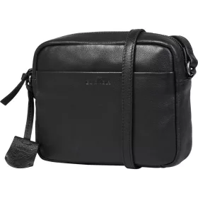    Čierna dámska bočná kožená kabelka Burkely Lush Lucy, crossbody 20 x 17 cm