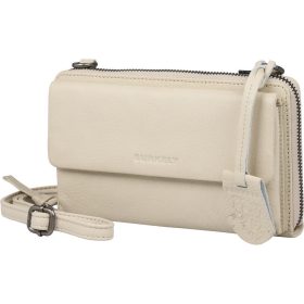    Burkely Lush Lucy sivobiela kožená peňaženka s držiakom na mobil, prevesená cez rameno 20 x 11,5 cm