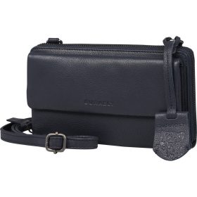    Burkely Lush Lucy tmavomodrý držiak na mobil, kožená peňaženka 20 x 11,5 cm