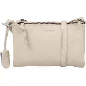    Burkely Lush Lucy sivobiela dámska kožená mini taška cez rameno, crossbody 22 x 14 cm