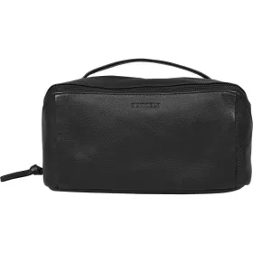    Čierna kožená toaletná taška Burkely Lush Lucy 26 x 13 cm