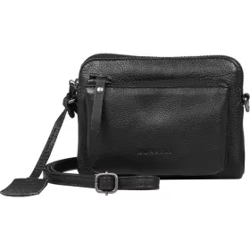    Čierna dámska kožená mini kabelka cez rameno Burkely Lush Lucy, crossbody 18 x 13 cm