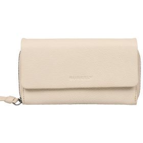  Čierna kožená peňaženka Burkely Lush Lucy 18 x 11 cm