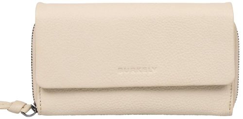  Čierna kožená peňaženka Burkely Lush Lucy 18 x 11 cm