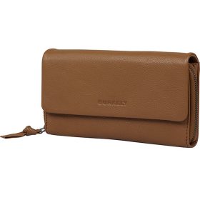  Čierna kožená peňaženka Burkely Lush Lucy 18 x 11 cm