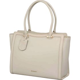    Burkely Beloved Bailey Off White dámska kožená taška na notebook cez rameno 14"