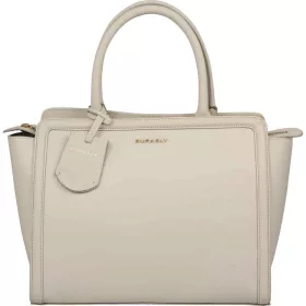   Burkely Beloved Bailey sivobiela dámska kožená taška cez rameno 30 x 24,5 cm