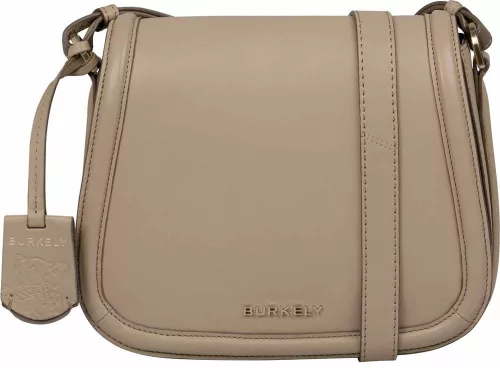  Kožená dámska taška cez rameno Burkely Edgy Eden X-Over hnedá, crossbody