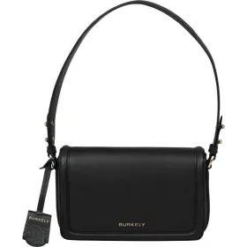    Čierna dámska kožená taška cez rameno Burkely Beloved Bailey 22 x 12,5 cm