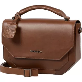    Burkely Nocturnal hnedá dámska kožená taška cez rameno, kabelka
