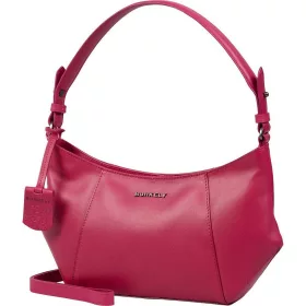    Dámska kožená taška cez rameno Burkely Nocturnal magenta