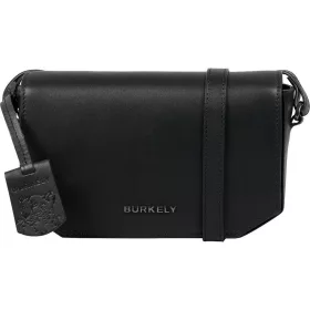    Čierna dámska bočná kožená kabelka Burkely Nocturnal, crossbody