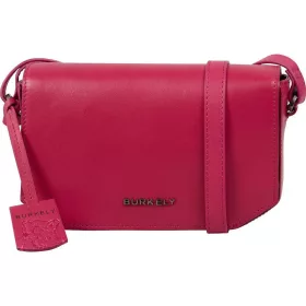    Kožená bočná kabelka Burkely Nocturnal magenta, crossbody